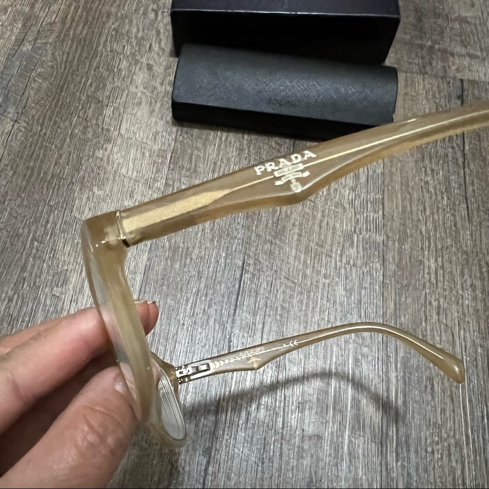 Authentic Prada Eyeglasses VPR 16N HONEY GAD-1O1 - Picture 8 of 11